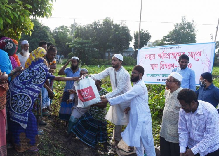 যেকোন দূর্যোগে ক্ষতিগ্রস্থ মানুষের পাশে আছে জামায়াত- ড. শফিকুল ইসলাম মাসুদ