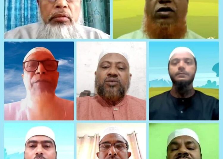 চলমান অবরোধে নিহতদের রুহের মাগফেরাত ও আহতদের আরোগ্য কামনায় ঢাকা মহানগরী দক্ষিণ জামায়াতের দোয়া মাহফিল অনুষ্ঠিত